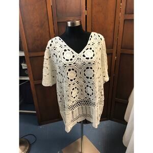 Women's Roaman's Knitted White Top 22/24